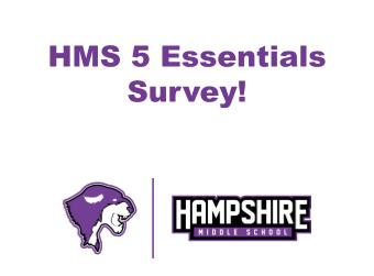 HMS 5 Essentials Survey!